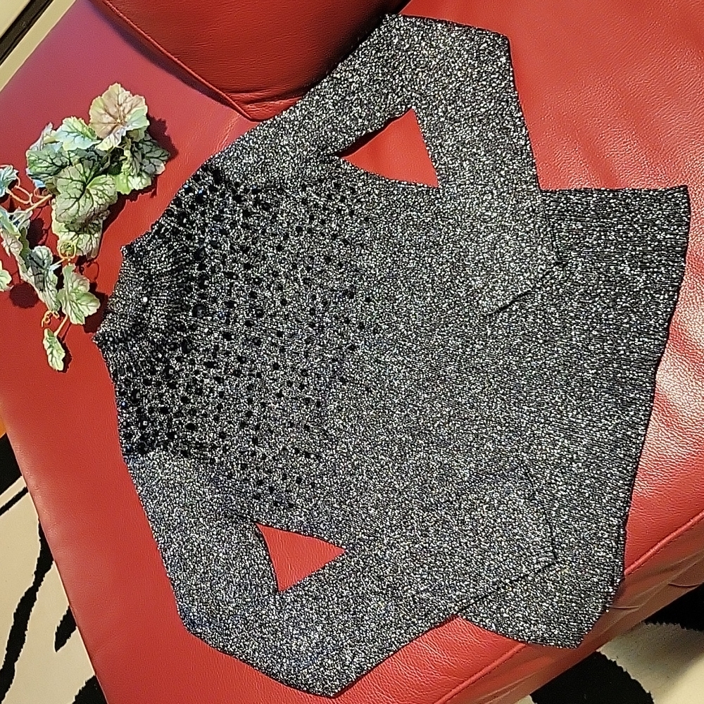 Beaded Turtleneck
